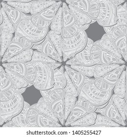 Various marine life - seamless pattern