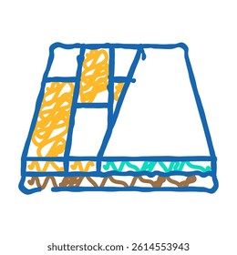 various materials floor doodle icon sketch vector. various materials floor sign. isolated symbol illustration