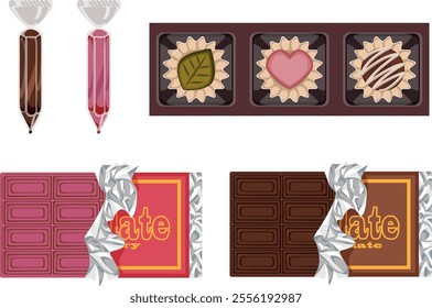 Various Materials for a Wide Range of Chocolate Gift Variations