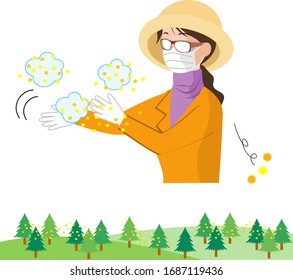 Various measures against hay fever