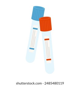 Various meds. Pills, capsules blisters, glass bottles with liquid medicine, plastic tubes with caps. Medication, supplements collection. Flat style object illustration