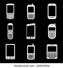 Various mobile phone icons