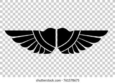 Various Model of Wings for Your Community Logo, at Transparent Effect Background
