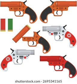 Verschiedene Modelle von Orion Flare Guns