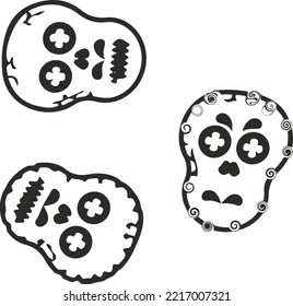 Various models of skeletons specific to the Dead Day season