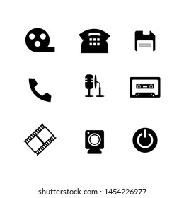 Various multimedia icon vector set design image