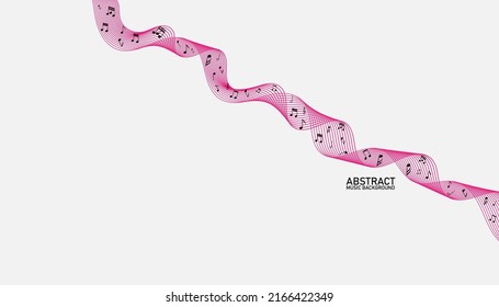 Various music notes on a solide white background.