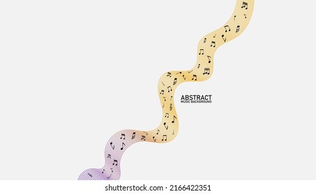 Various music notes on a solide white background.