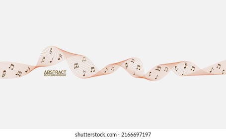 Various music notes on a solide white background.