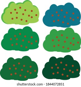 Various natural forests and shrubs