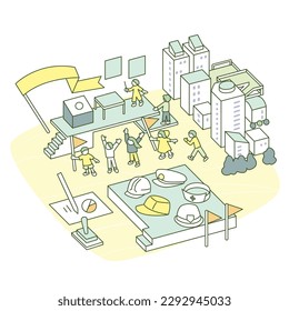 Various Occupations and Perspectives of People.