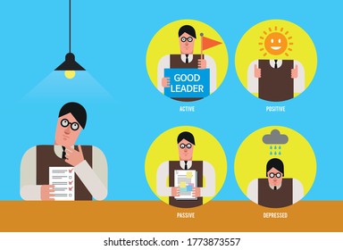 Diversos caracteres de Office - vector de stock