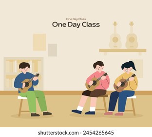 Various one-day class lesson illustrations