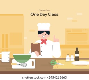 Various one-day class lesson illustrations