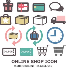 
Various online shop icon set 2