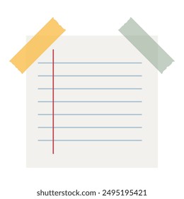 Various paper note. Blank paper note for to-do list on white background