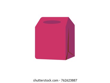 various papper bag vector