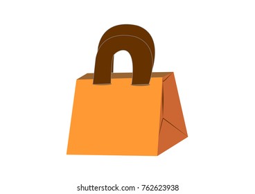 various papper bag vector