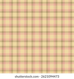 Vários padrões verificar fundo, fundo vetor textura de tecido. Painel de tartã têxtil horizontal sem costura em paleta de cores âmbar e vermelho.