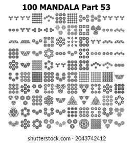 Various Pattern collections 100 Mandala pattern set Doodles freehand
