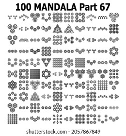 
Various Pattern collections 100 Mandala pattern set Doodles freehand