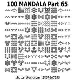
Various Pattern collections 100 Mandala pattern set Doodles freehand