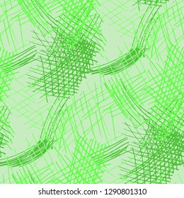 Various Pen Hatches. Seamless Pattern with chaotic Hand Drawn Lines. Vintage Background for Textile, Paper, Fabric. Vertical, Horizontal and Diagonal Strokes. Grunge Vector Texture