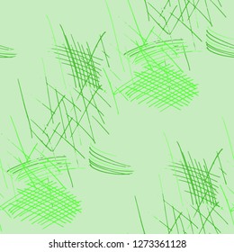 Various Pen Strokes. Seamless Pattern with chaotic Hand Drawn Lines. Modern Background for Textile, Shirt, Fabric. Vertical, Horizontal and Diagonal Strokes. Grunge Vector Texture