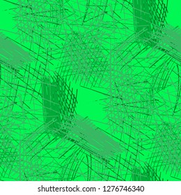 Various Pen Strokes. Seamless Pattern with chaotic Hand Drawn Lines. Retro Background for Cloth, Wallpaper, Linen. Vertical, Horizontal and Diagonal Strokes. Grunge Vector Texture