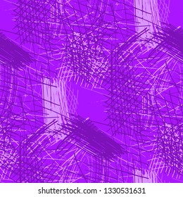 Various Pen Strokes. Seamless Pattern with chaotic Hand Drawn Lines. Vintage Background for Chintz, Print, Underwear. Vertical, Horizontal and Diagonal Strokes. Grunge Vector Texture