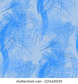 Various Pen Strokes. Seamless Texture with chaotic Hand Drawn Lines. Modern Background for Paper, Wallpaper, Linen. Vertical, Horizontal and Diagonal Strokes. Grunge Vector Texture