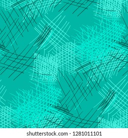 Various Pen Strokes. Seamless Texture with chaotic Hand Drawn Lines. Retro Background for Calico, Paper, Print. Vertical, Horizontal and Diagonal Strokes. Grunge Vector Texture