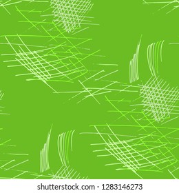 Various Pen Strokes. Seamless Texture with chaotic Hand Drawn Lines. Vintage Background for Curtain, Dress, Tablecloth. Vertical, Horizontal and Diagonal Strokes. Grunge Vector Texture