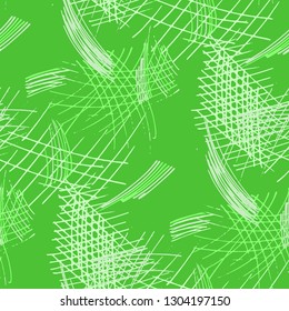 Various Pen Strokes. Seamless Texture with chaotic Hand Drawn Lines. Vintage Background for Cloth, Dress, Tablecloth. Vertical, Horizontal and Diagonal Strokes. Grunge Vector Texture