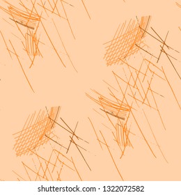 Various Pen Strokes. Seamless Texture with chaotic Hand Drawn Lines. Vintage Background for Paper, Wallpaper, Linen. Vertical, Horizontal and Diagonal Strokes. Grunge Vector Texture