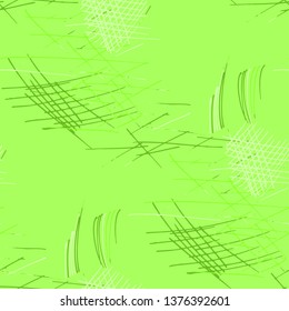 Various Pen Strokes. Seamless Texture with chaotic Hand Drawn Lines. Vintage Background for Chintz, Print, Underwear. Vertical, Horizontal and Diagonal Strokes. Grunge Vector Texture