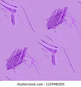 Various Pencil Hatches. Seamless Pattern with chaotic Hand Drawn Lines. Vintage Background for Chintz, Print, Swimwear. Vertical, Horizontal and Diagonal Strokes. Grunge Vector Texture