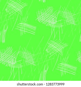 Various Pencil Hatches. Seamless Pattern with chaotic Hand Drawn Lines. Modern Background for Chintz, Wallpaper, Swimwear. Vertical, Horizontal and Diagonal Strokes. Grunge Vector Texture