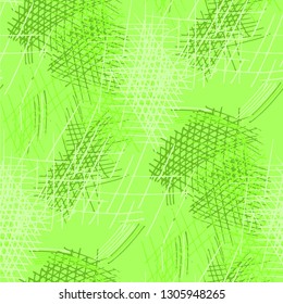 Various Pencil Hatches. Seamless Pattern with chaotic Hand Drawn Lines. Modern Background for Calico, Fabric, Print. Vertical, Horizontal and Diagonal Strokes. Grunge Vector Texture