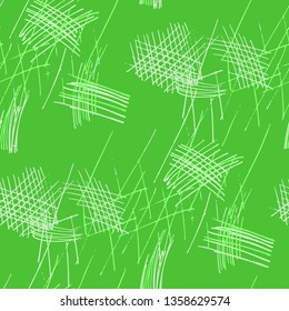 Various Pencil Hatches. Seamless Pattern with chaotic Hand Drawn Lines. Vintage Background for Calico, Fabric, Print. Vertical, Horizontal and Diagonal Strokes. Grunge Vector Texture