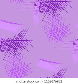 Various Pencil Hatches. Seamless Texture with chaotic Hand Drawn Lines. Trendy Background for Textile, Paper, Fabric. Vertical, Horizontal and Diagonal Strokes. Grunge Vector Texture
