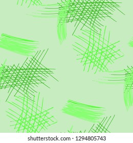 Various Pencil Hatches. Seamless Texture with chaotic Hand Drawn Lines. Vintage Background for Textile, Paper, Print. Vertical, Horizontal and Diagonal Strokes. Grunge Vector Texture