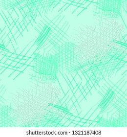 Various Pencil Hatches. Seamless Texture with chaotic Hand Drawn Lines. Vintage Background for Paper, Print, Underwear. Vertical, Horizontal and Diagonal Strokes. Grunge Vector Texture