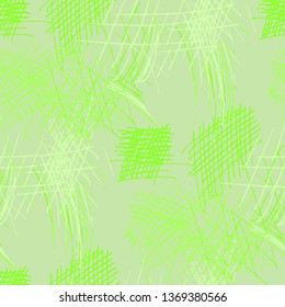 Various Pencil Hatches. Seamless Texture with chaotic Hand Drawn Lines. Retro Background for Textile, Paper, Fabric. Vertical, Horizontal and Diagonal Strokes. Grunge Vector Texture