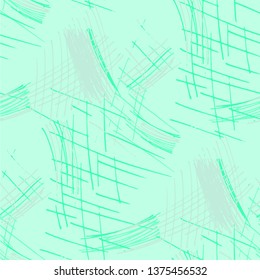 Various Pencil Hatches. Seamless Texture with chaotic Hand Drawn Lines. Trendy Background for Curtain, Dress, Tablecloth. Vertical, Horizontal and Diagonal Strokes. Grunge Vector Texture