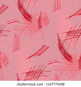 Various Pencil Strokes. Seamless Pattern with chaotic Hand Drawn Lines. Vintage Background for Textile, Paper, Print. Vertical, Horizontal and Diagonal Strokes. Grunge Vector Texture
