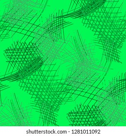 Various Pencil Strokes. Seamless Pattern with chaotic Hand Drawn Lines. Retro Background for Paper, Print, Underwear. Vertical, Horizontal and Diagonal Strokes. Grunge Vector Texture