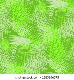 Various Pencil Strokes. Seamless Pattern with chaotic Hand Drawn Lines. Trendy Background for Calico, Paper, Print. Vertical, Horizontal and Diagonal Strokes. Grunge Vector Texture