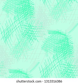 Various Pencil Strokes. Seamless Pattern with chaotic Hand Drawn Lines. Modern Background for Calico, Fabric, Print. Vertical, Horizontal and Diagonal Strokes. Grunge Vector Texture