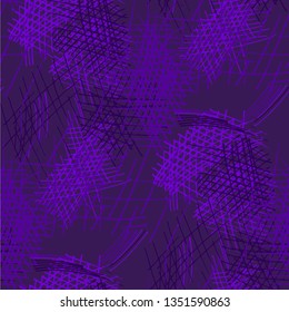 Various Pencil Strokes. Seamless Pattern with chaotic Hand Drawn Lines. Retro Background for Chintz, Wallpaper, Swimwear. Vertical, Horizontal and Diagonal Strokes. Grunge Vector Texture